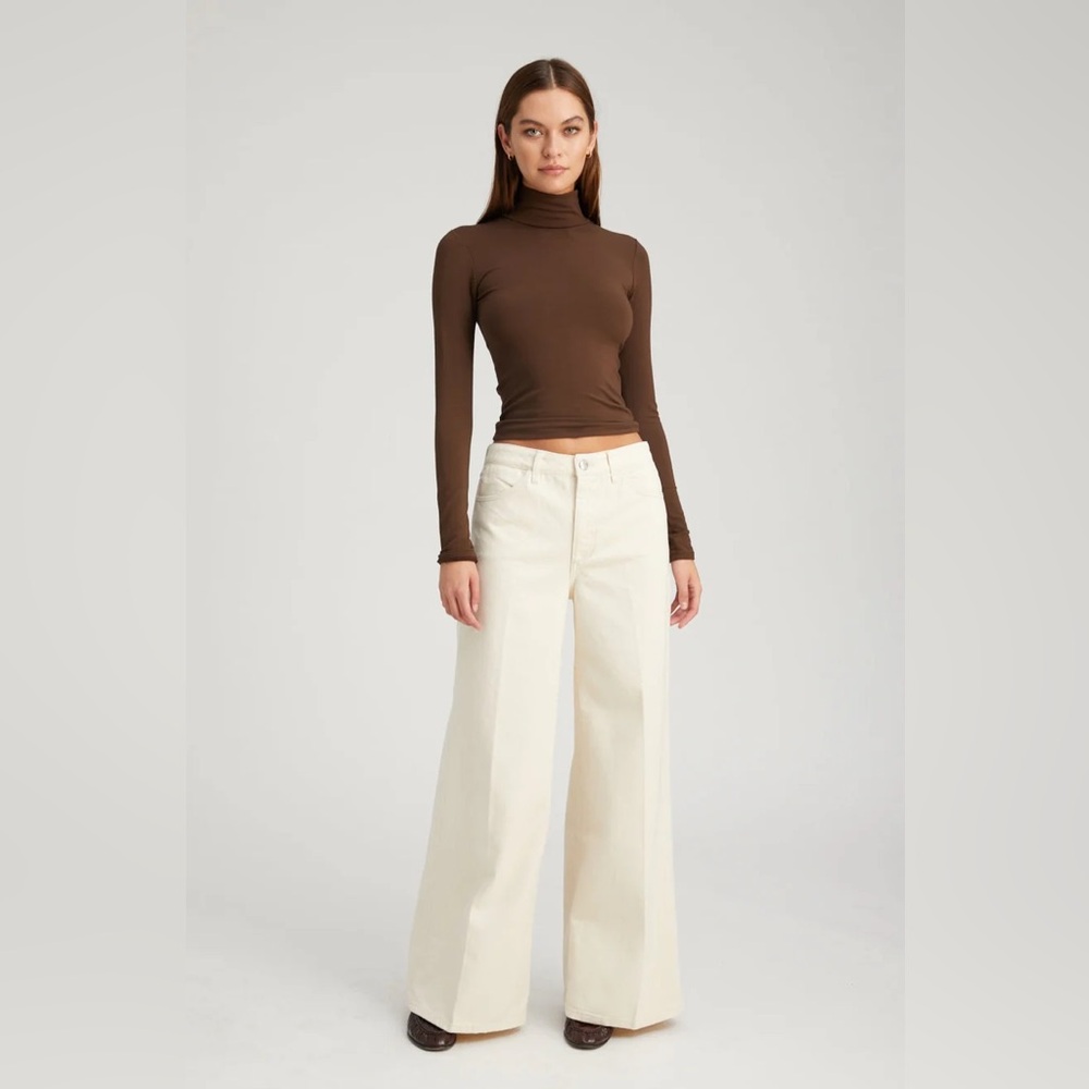 SPRWMN white culotte denim pants